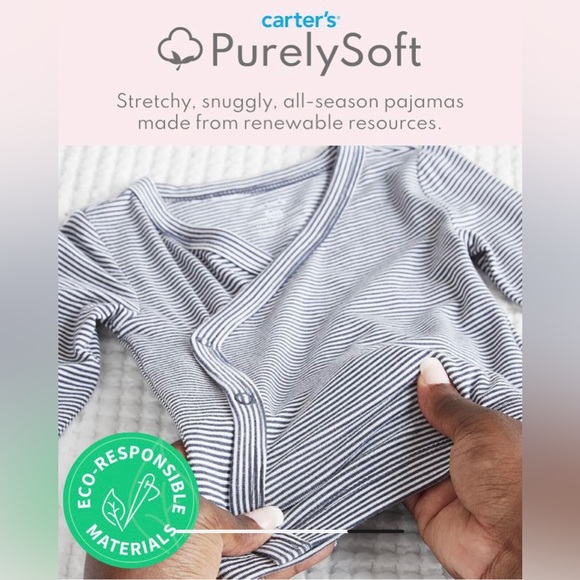 Carters Toddler Striped Pajama Set - Picture 5 of 6